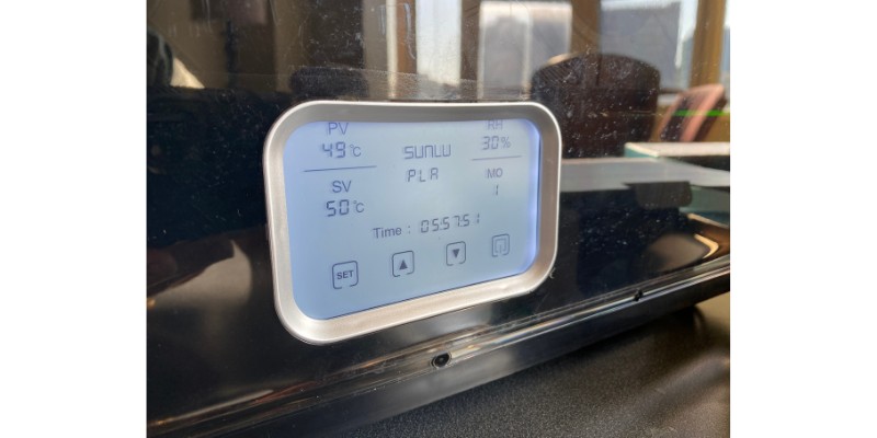 Sunlu S4 Filament Dryer LCD Interface